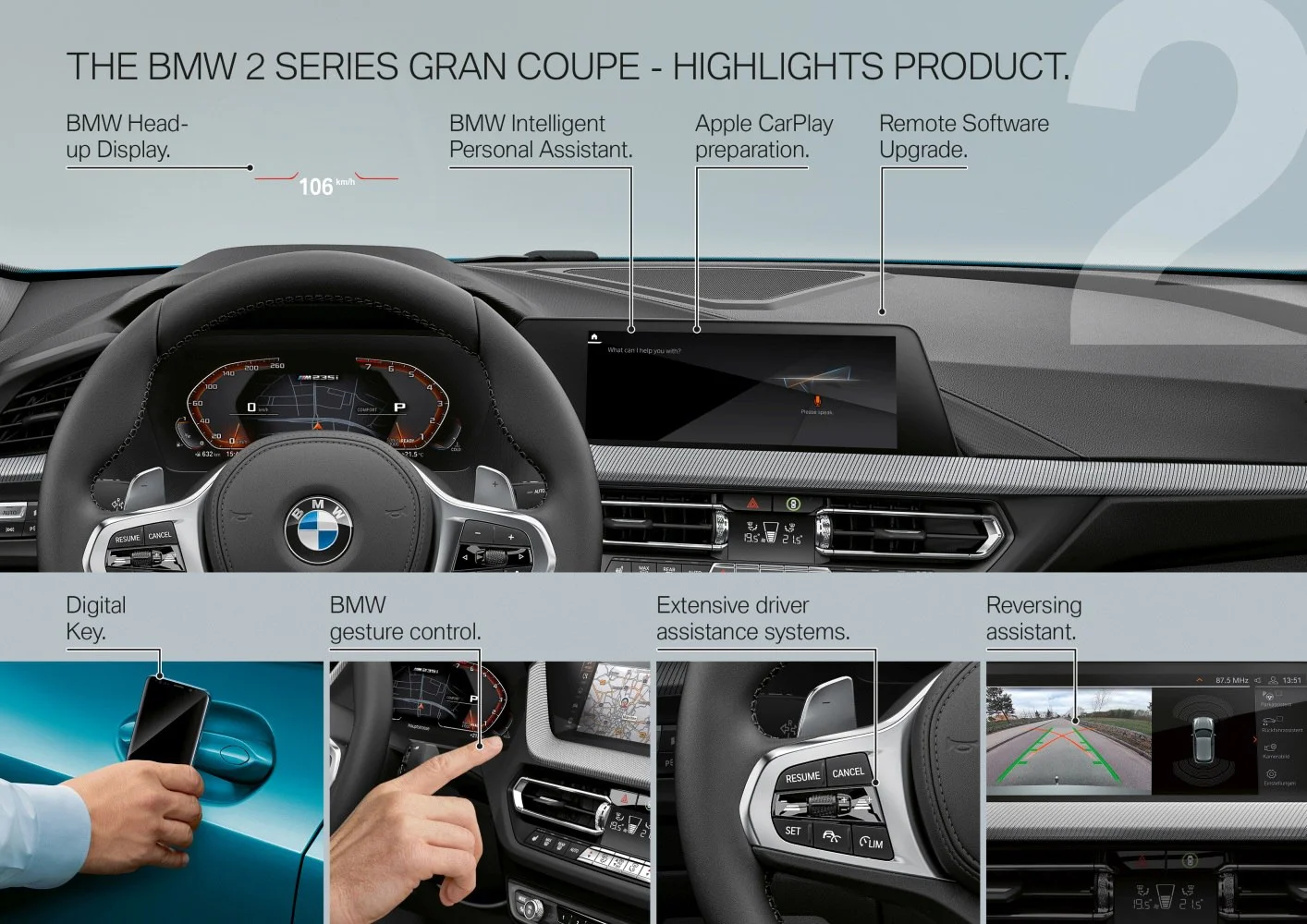 BMW 2 Series 216d (116 Hp) Steptronic2020 - 2024 thumbnail 12