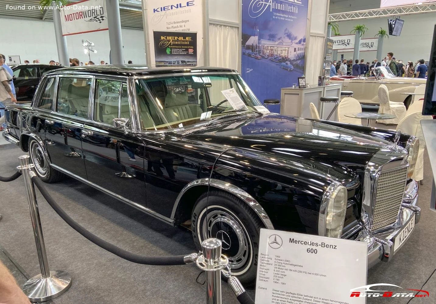 Mercedes-Benz W100 600 V8 (250 Hp) Automatic1964 - 1981 - 1