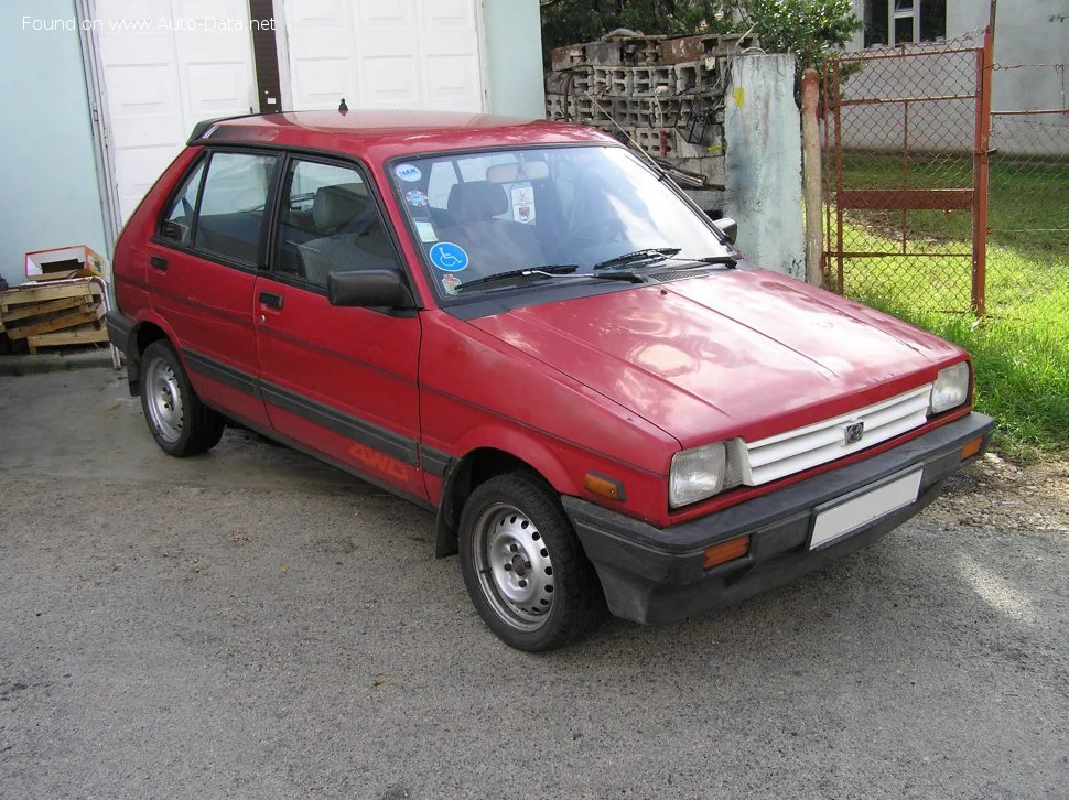 Subaru Justy 1000 4WD (KAD-A) (3 dr) (50 Hp)1990 - 1994 - 1