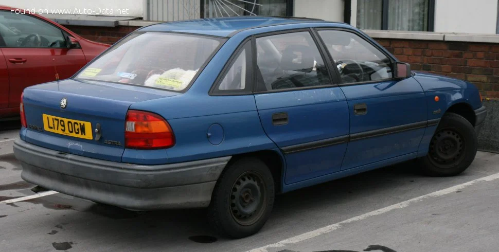 Vauxhall Astra 1.4i 16V (90 Hp)1996 - 1998 - 1