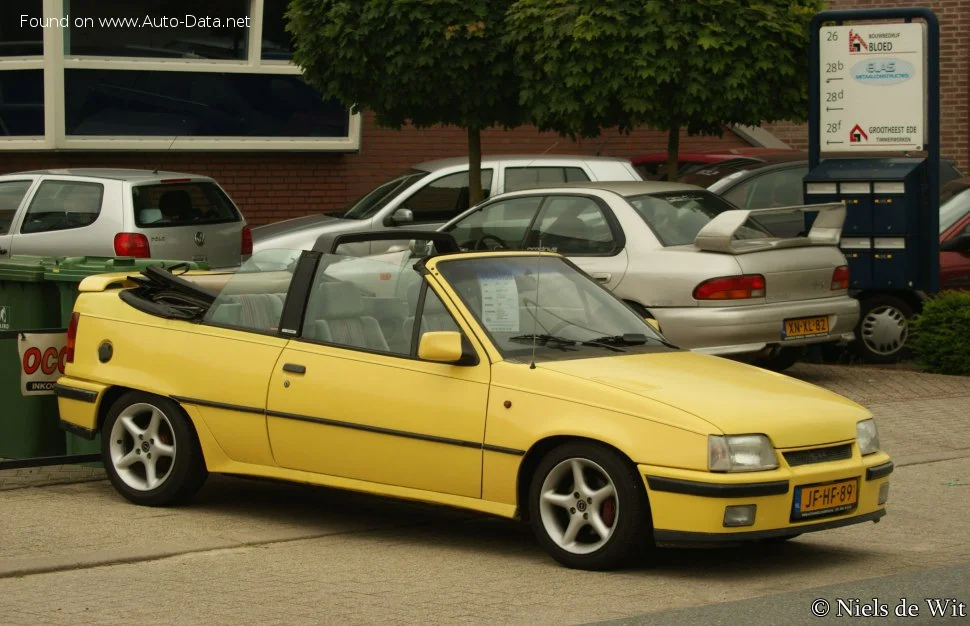 Vauxhall Astra 1.6i (75 Hp)1987 - 1988 - 1